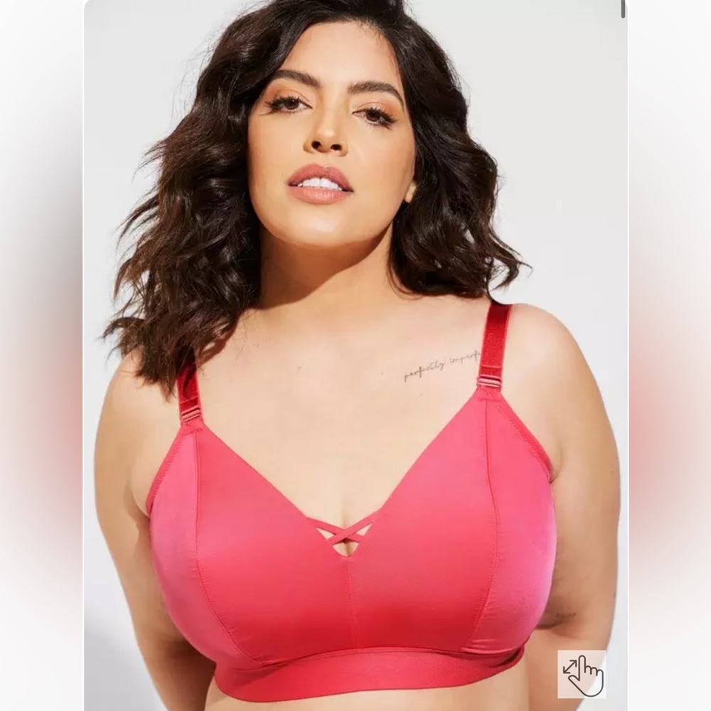 NWT Torrid Buxy Bralette Honeysuckle Pink 00DD-F